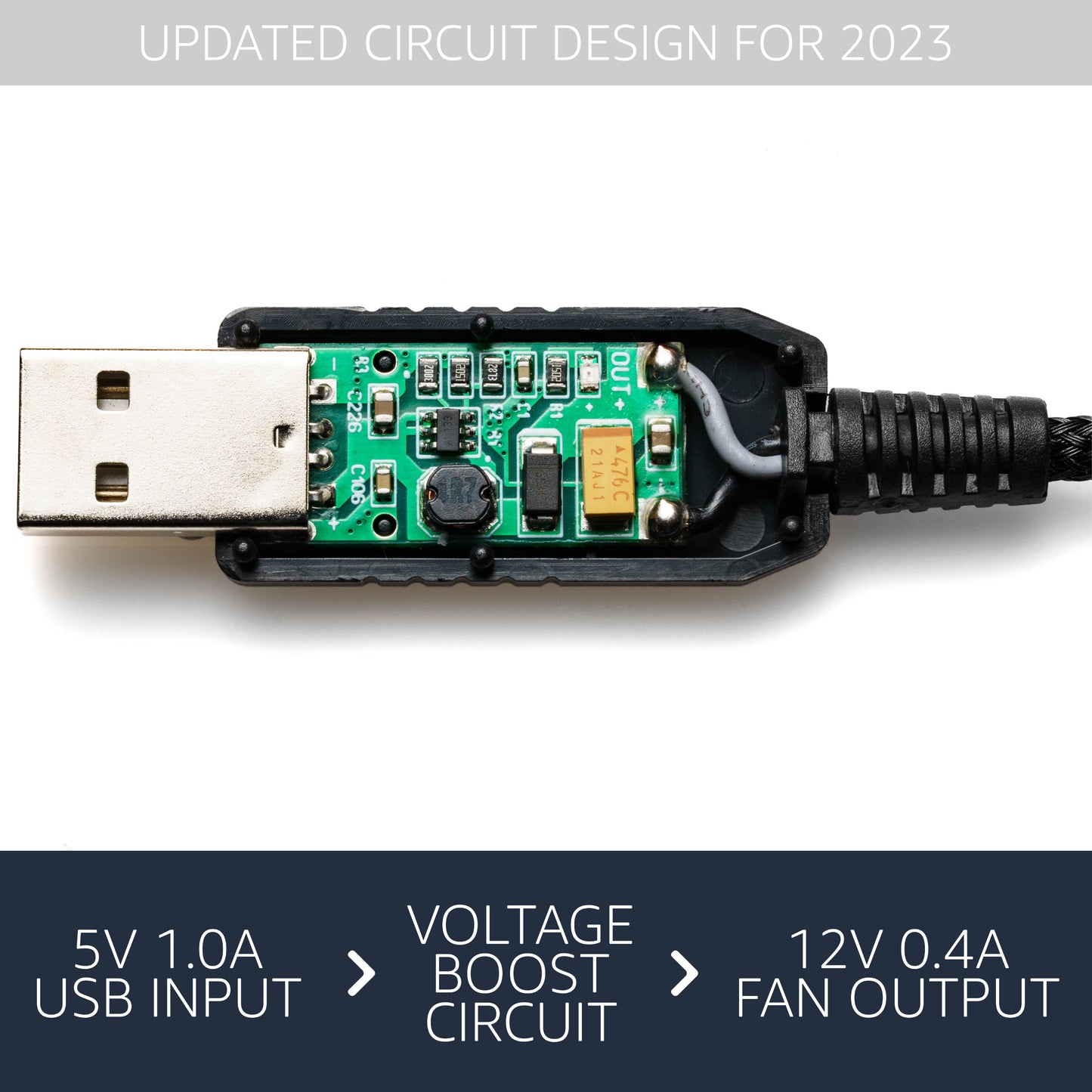 USB 12V to 4-Pin Fan Power Adapter Cable