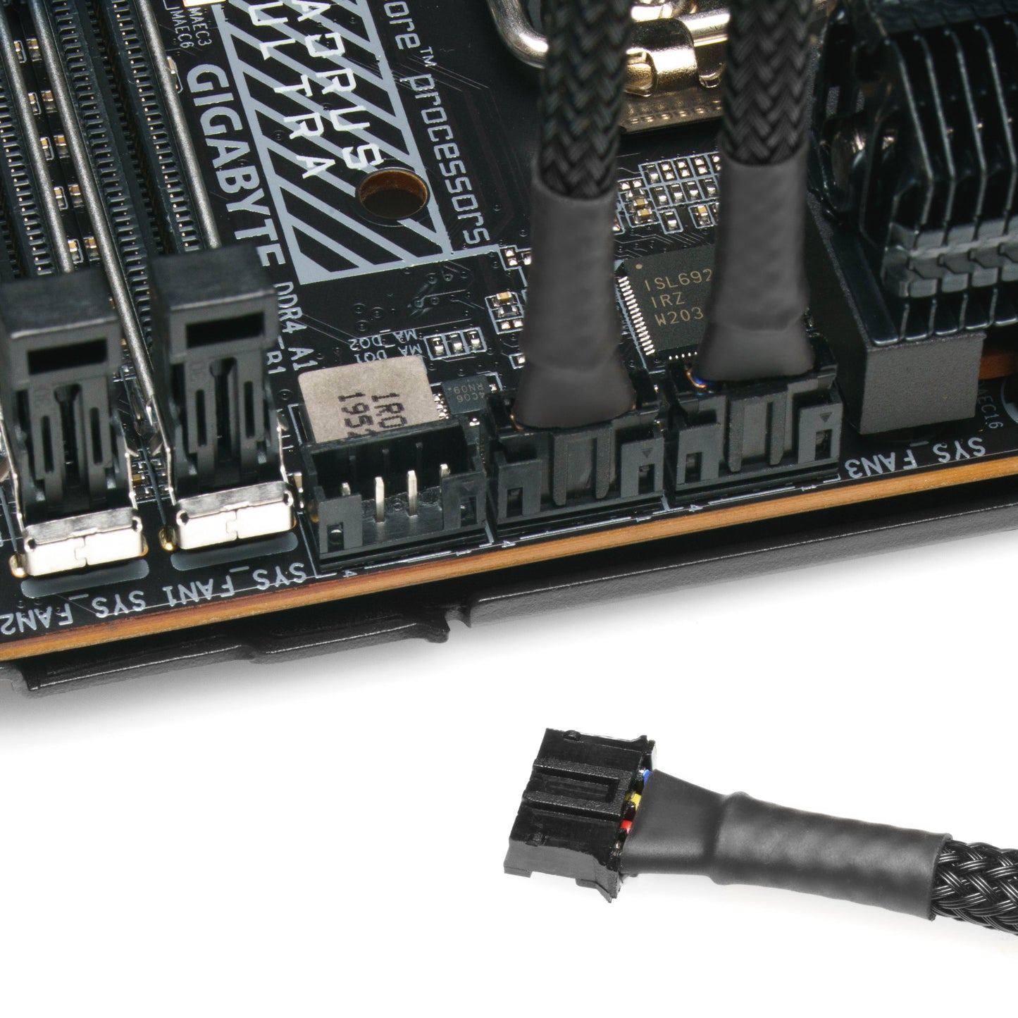 Micro PH 4-Pin to 4-Pin PWM Fan Adapter Cable - 6"
