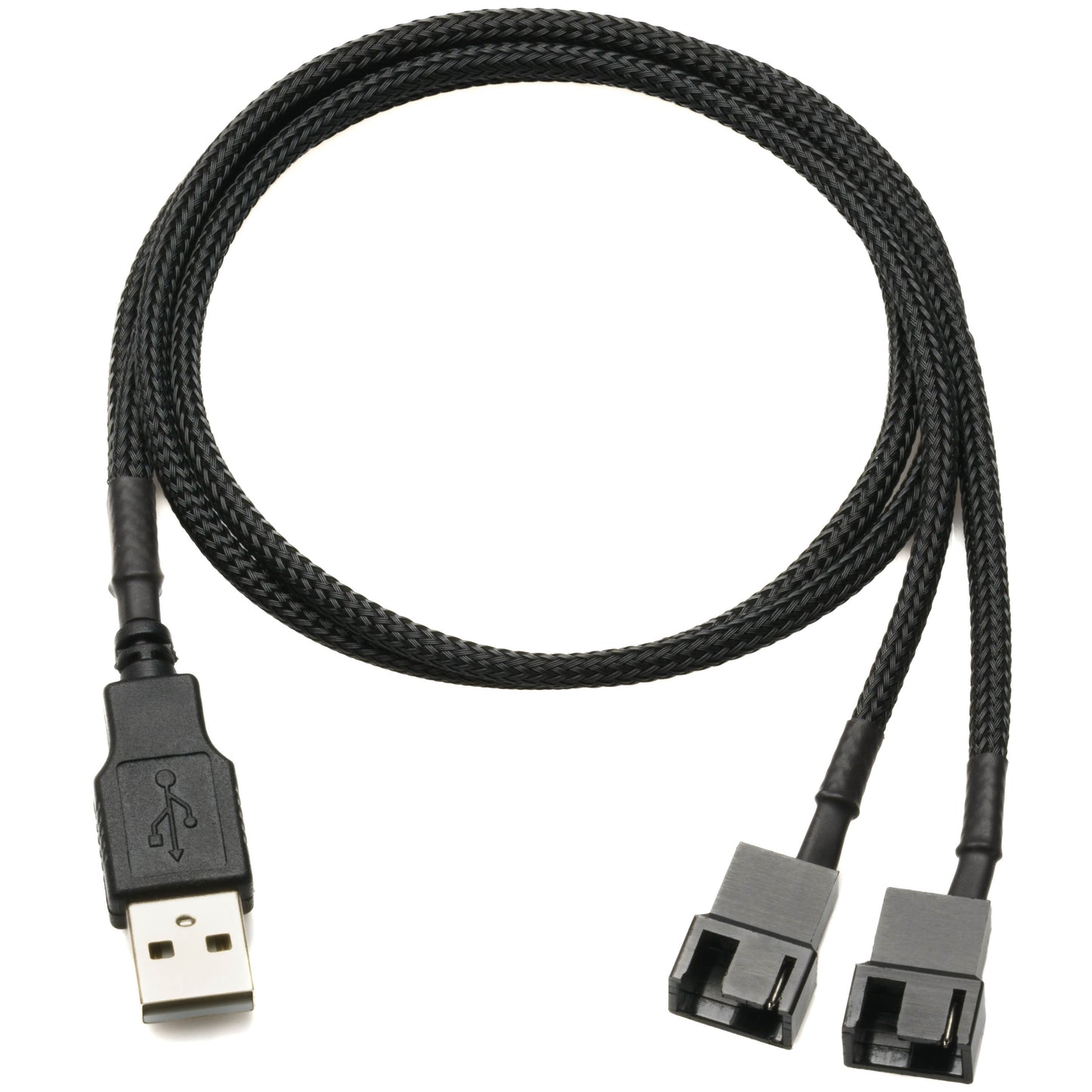 USB 5V to Dual 4-Pin Fan Power Adapter Cable