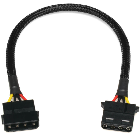 4-Pin Peripheral Molex 12" Extension Cable