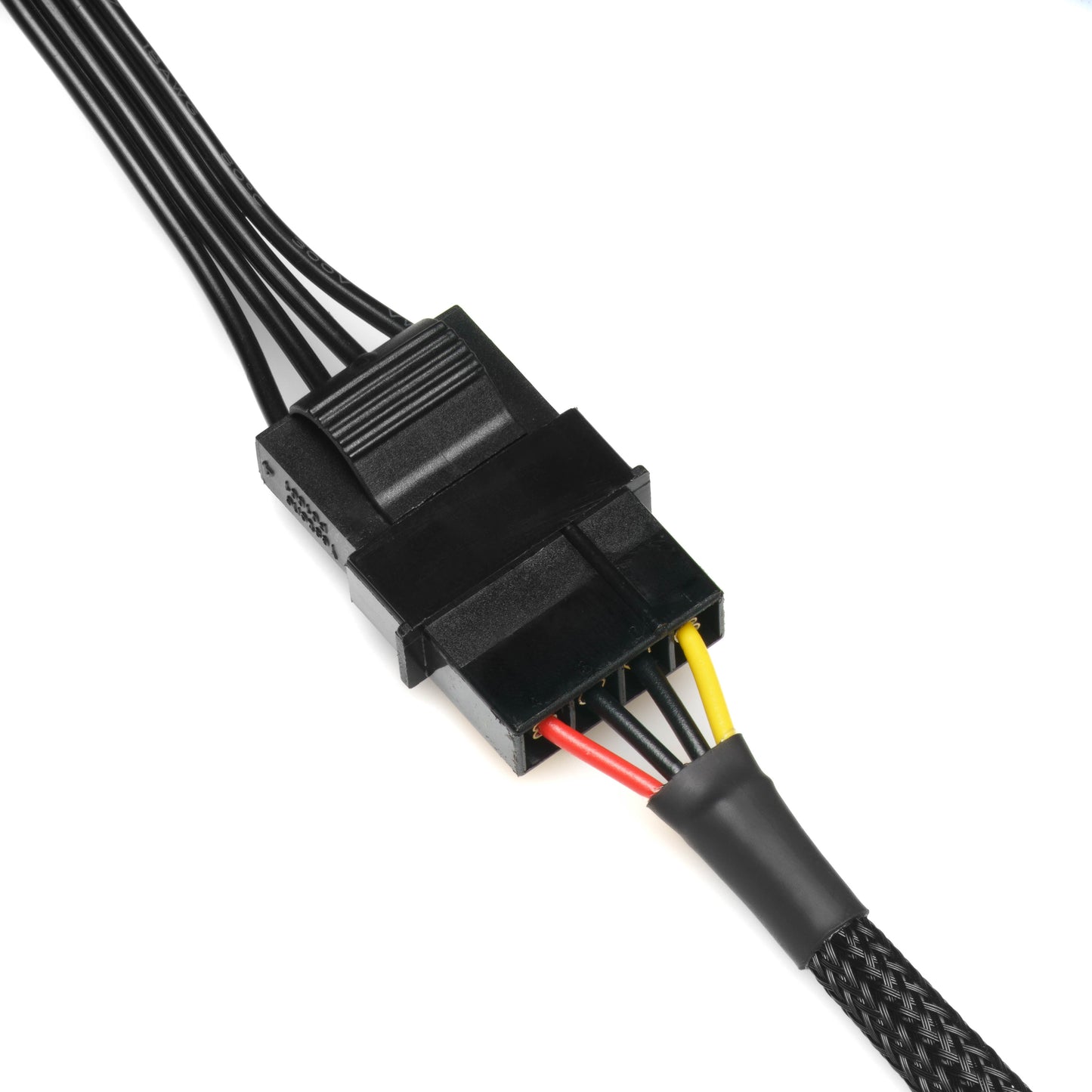 4-Pin Molex to 15-Pin SATA Power Adapter Cable