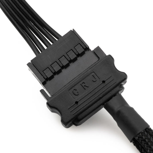 15-Pin SATA to Dual 4-Pin Fan 12V Power Adapter Cable - 12"