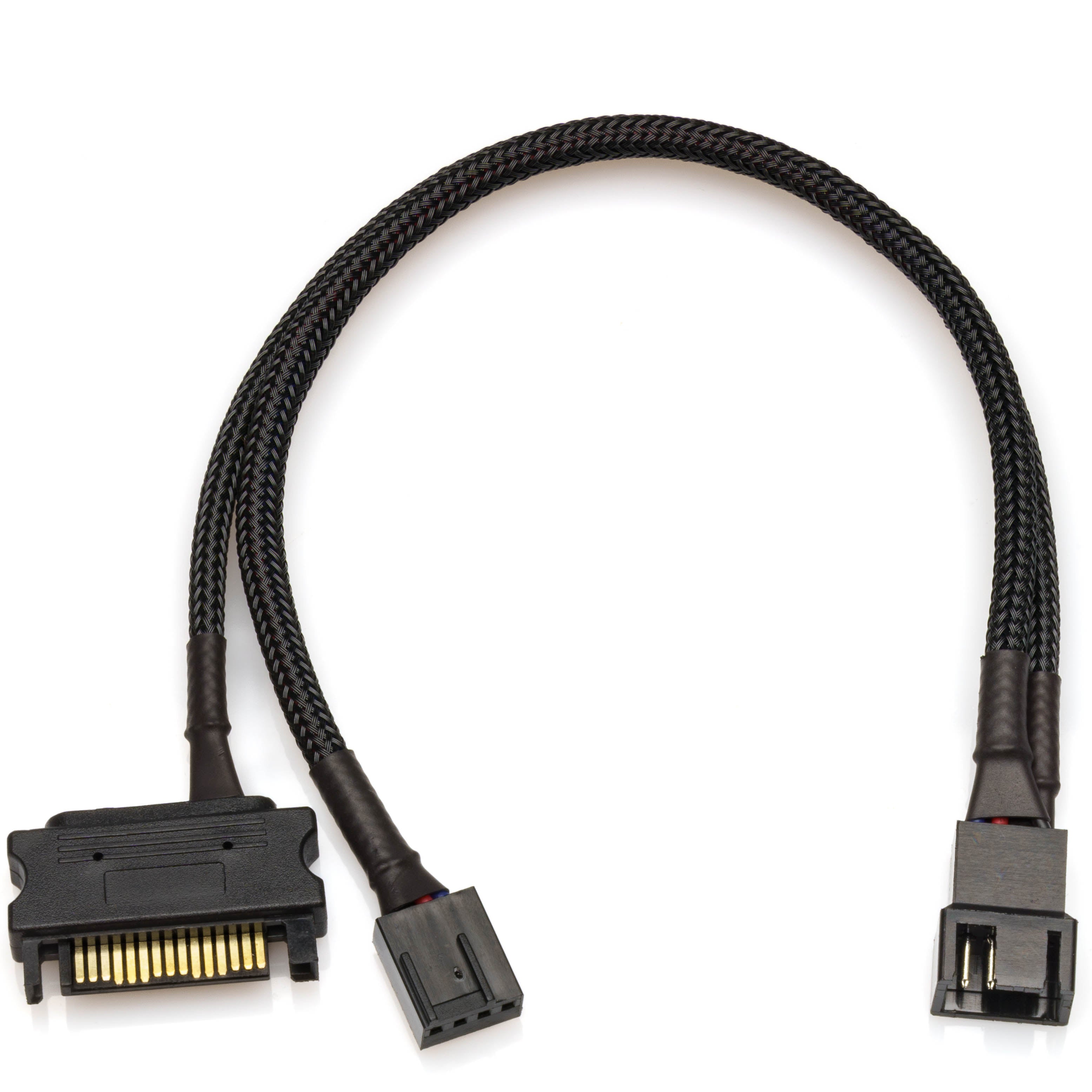 15-Pin SATA to 4-Pin PWM Fan Power Adapter Cable