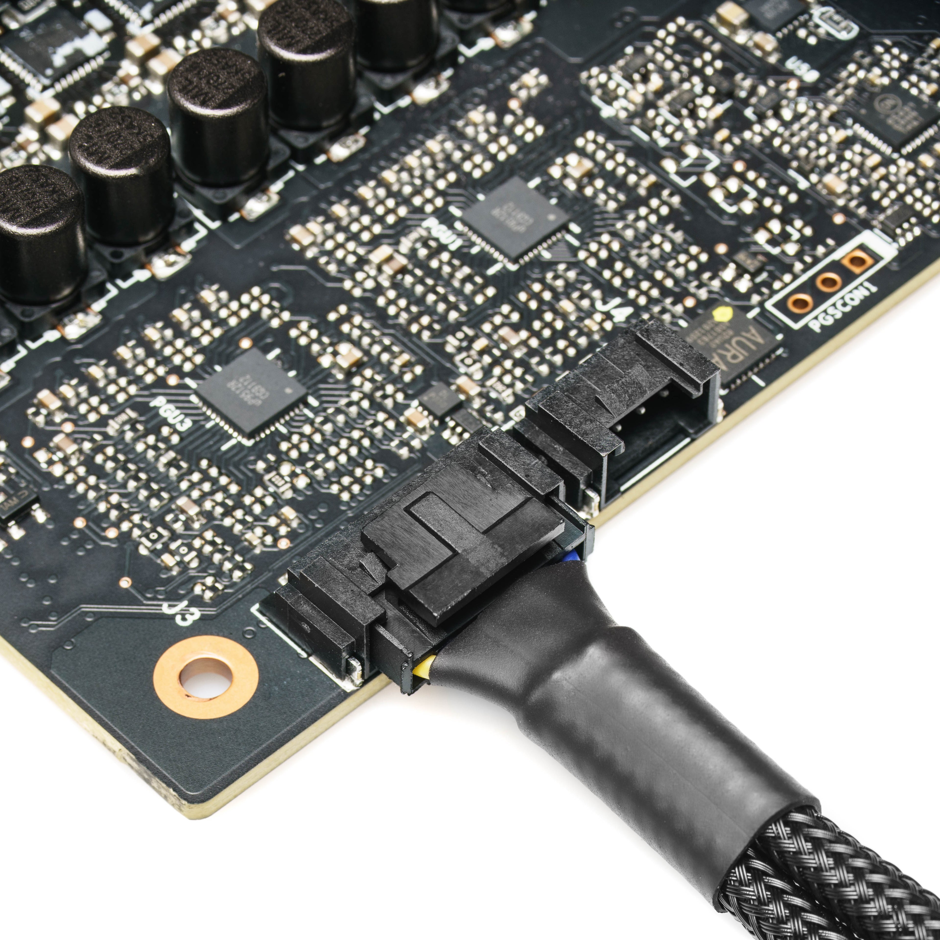 HY 7-Pin to Dual 4-Pin Fan Adapter Cable for ASUS