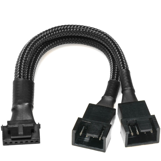 HY 7-Pin to Dual 4-Pin Fan Adapter Cable for ASUS