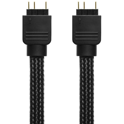 3-Pin 5V ARGB 3P4F Sleeved Extension Cable - 24"