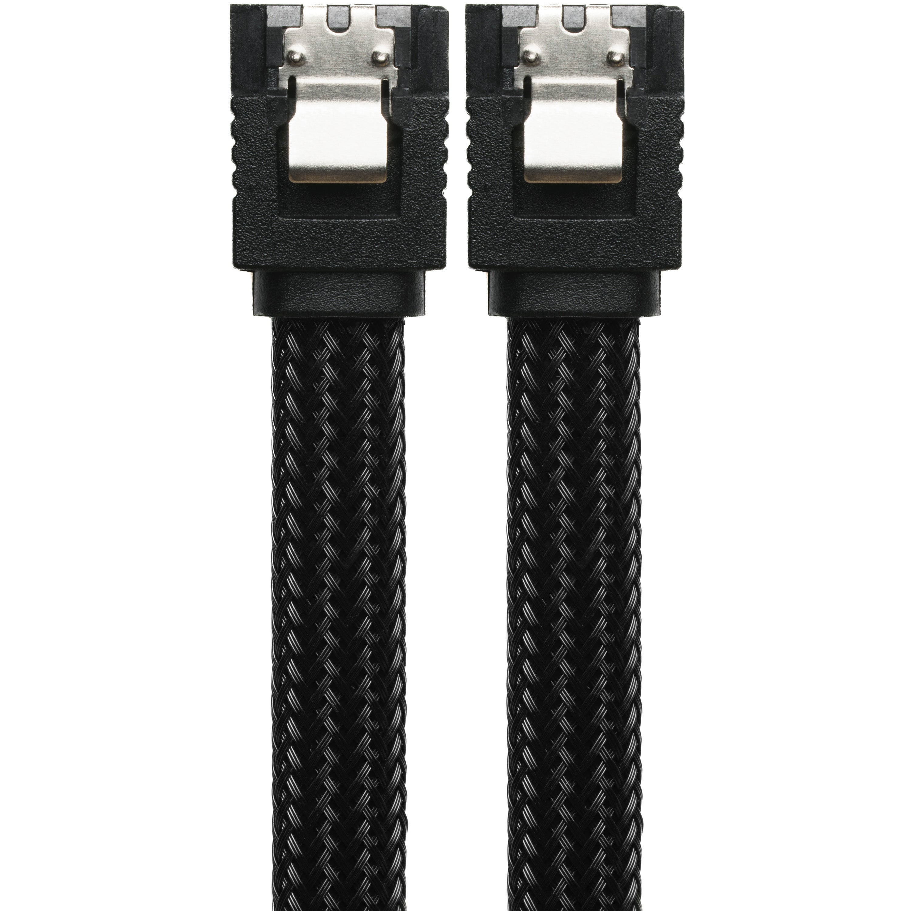 SATA 3.0 7-Pin Black Sleeved Data Cable – CRJ Electronics