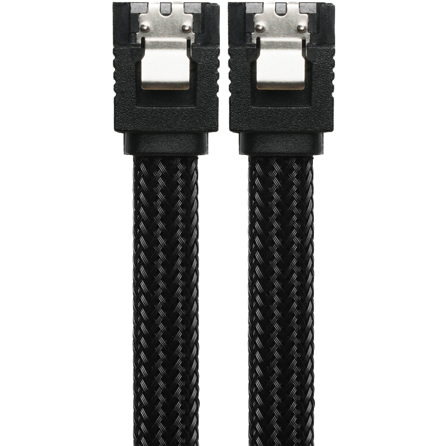 SATA 3.0 7-Pin Black Sleeved Data Cable