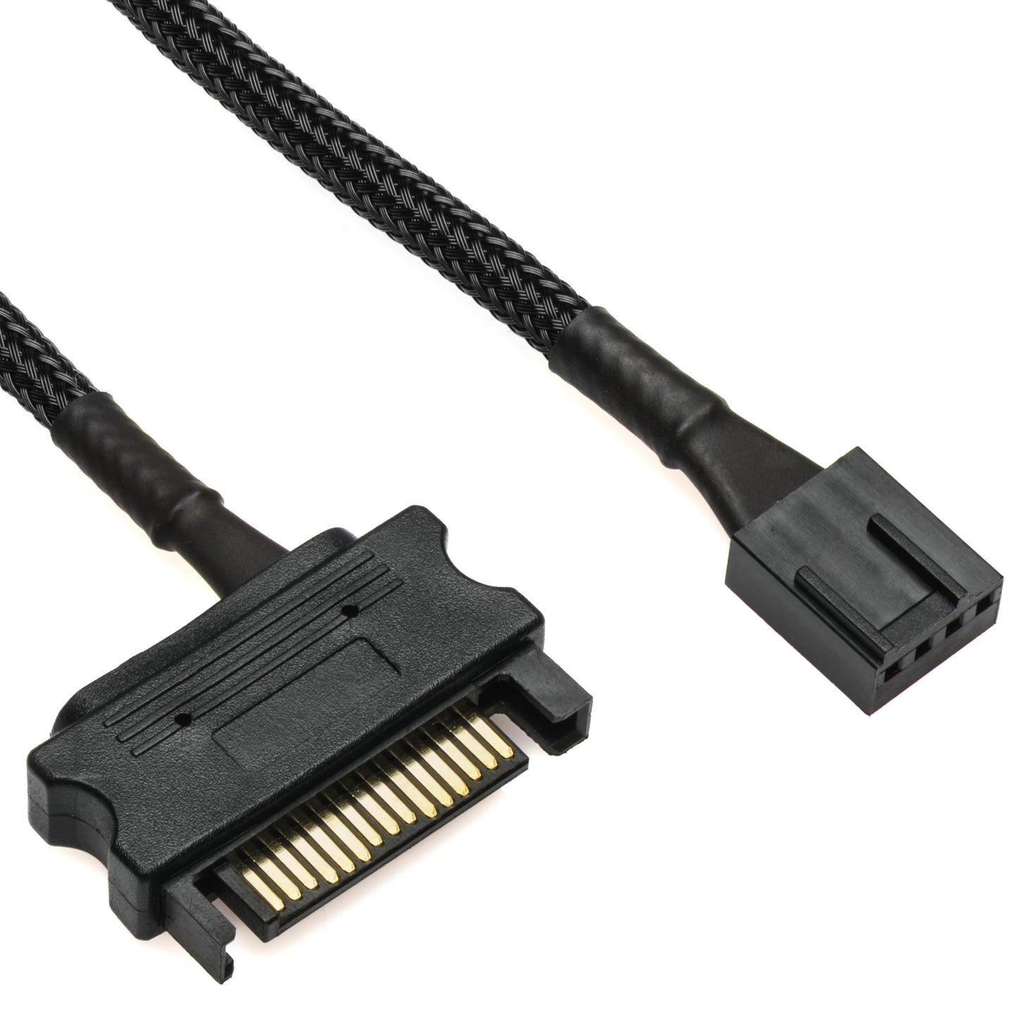 15-Pin SATA to 4-Pin PWM Fan Power Adapter Cable