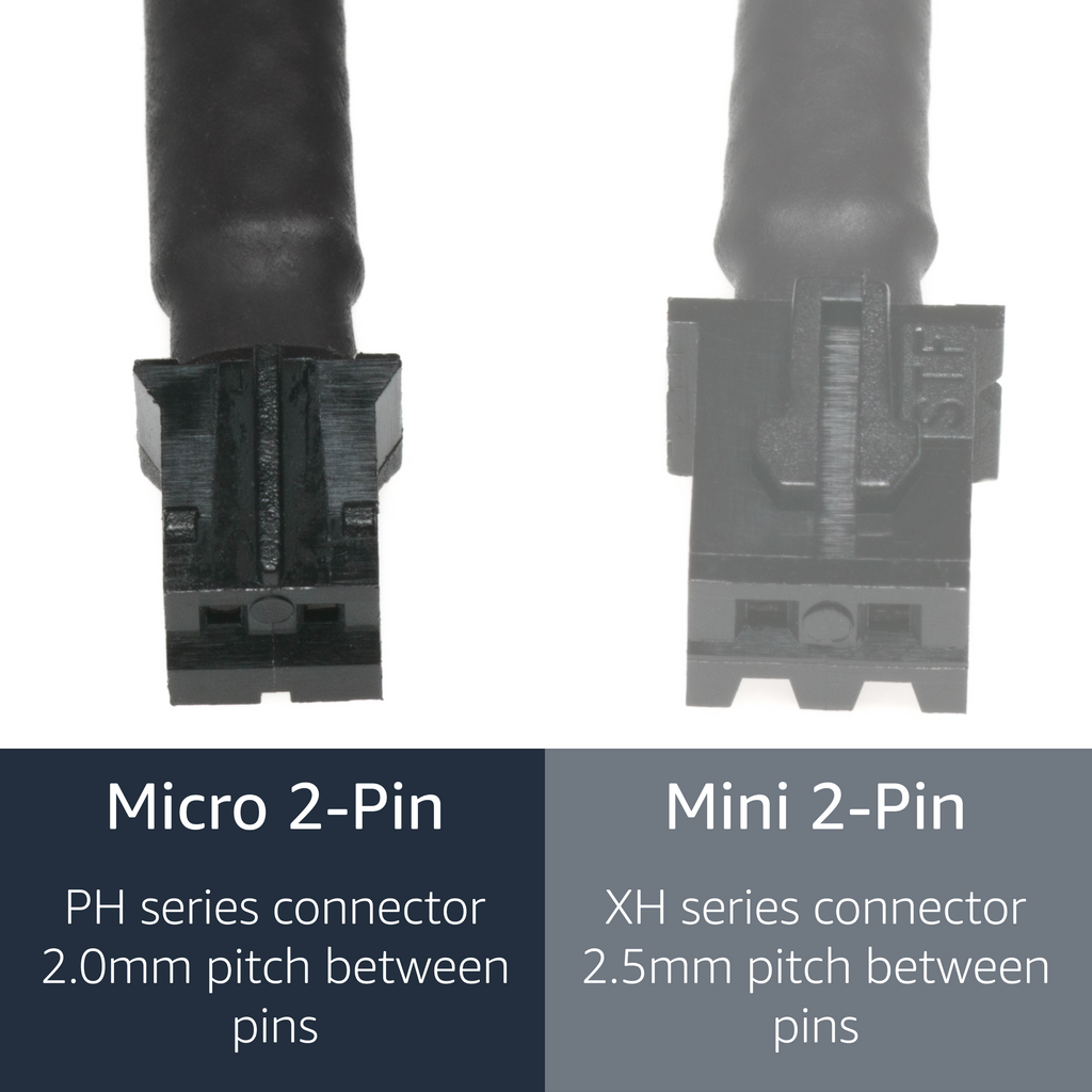 Micro PH 2-Pin Fan Adapter Cable (2-Pack)