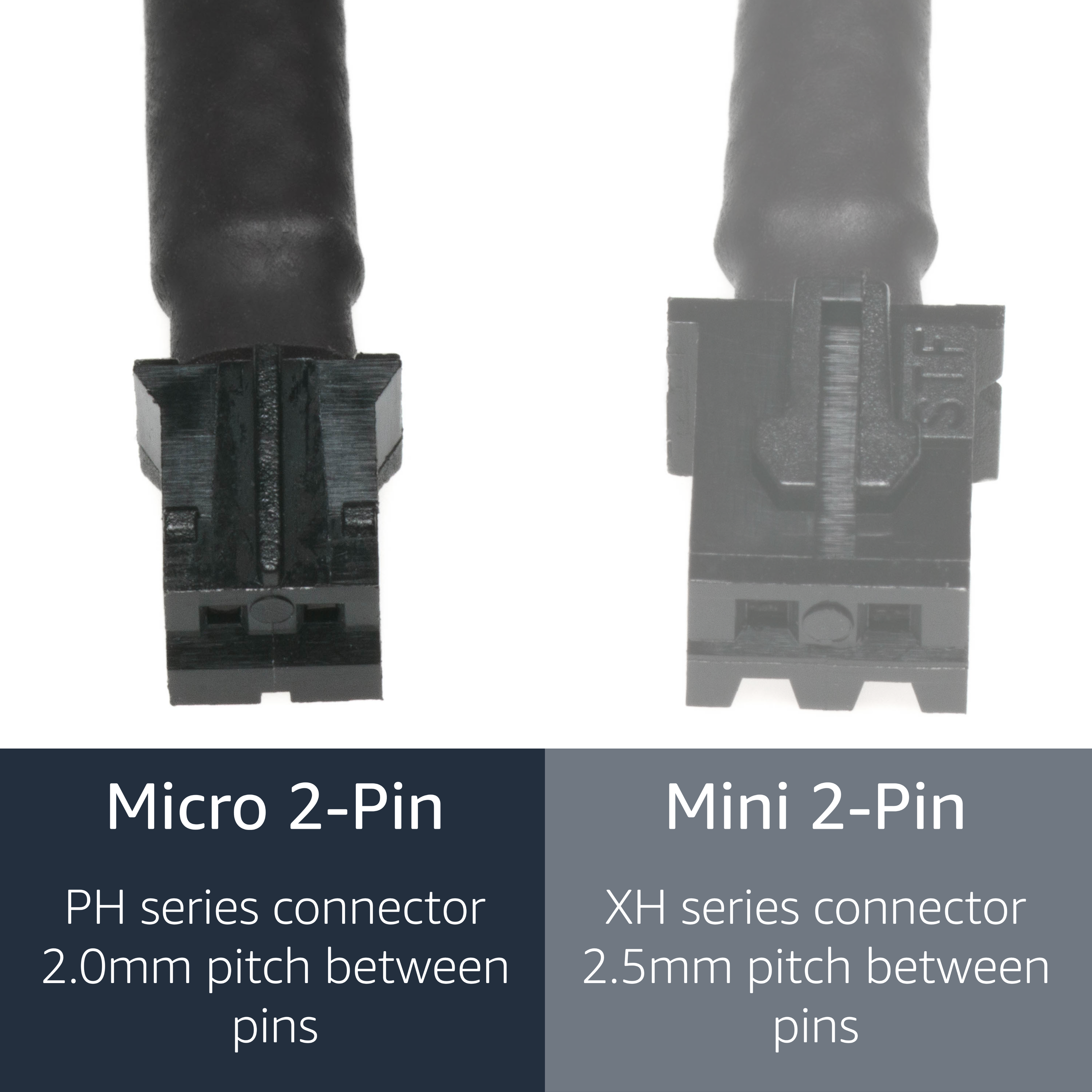 Micro PH 2-Pin Fan Adapter Cable (2-Pack)