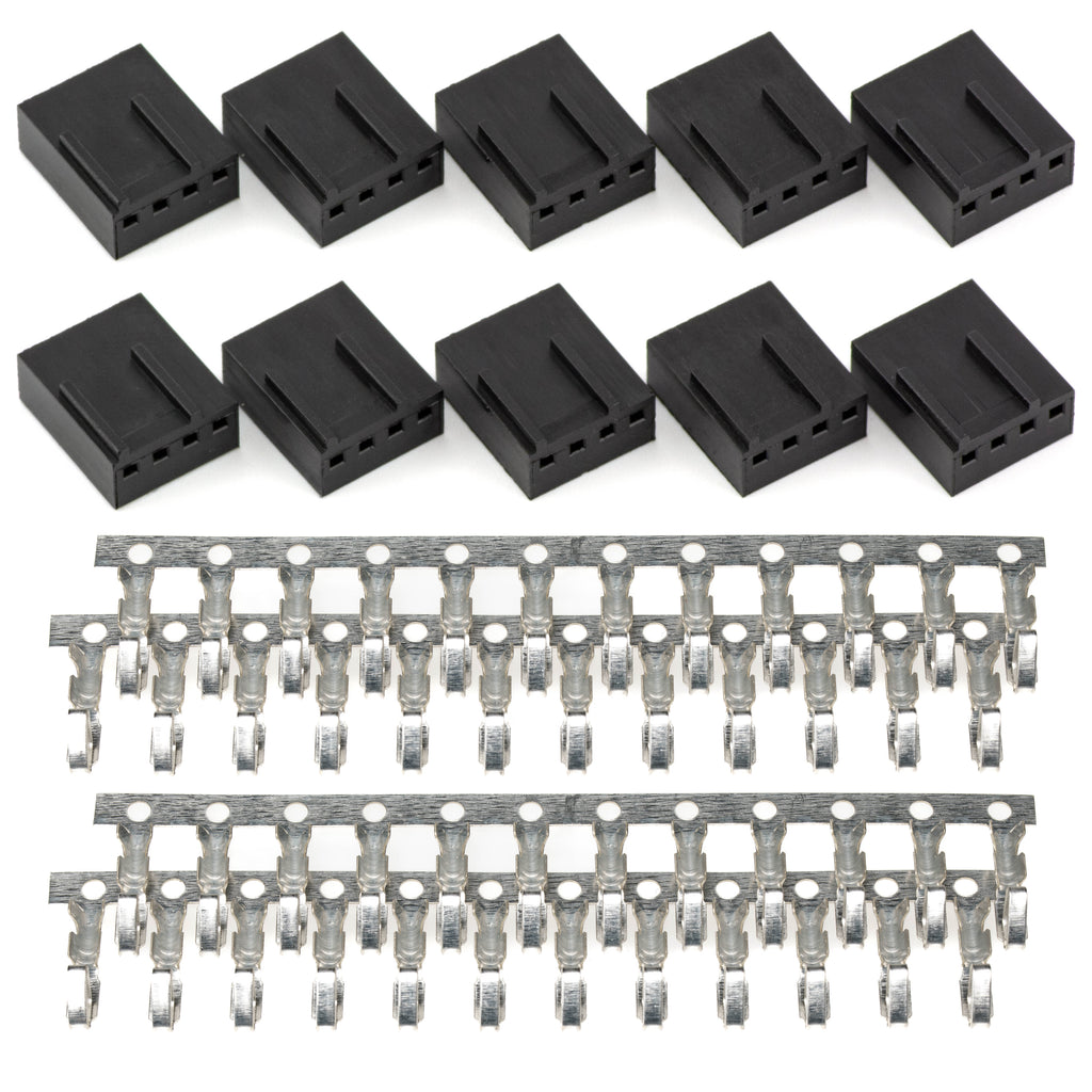 Female 4-Pin PWM Fan Connector Kit - 10 Pack
