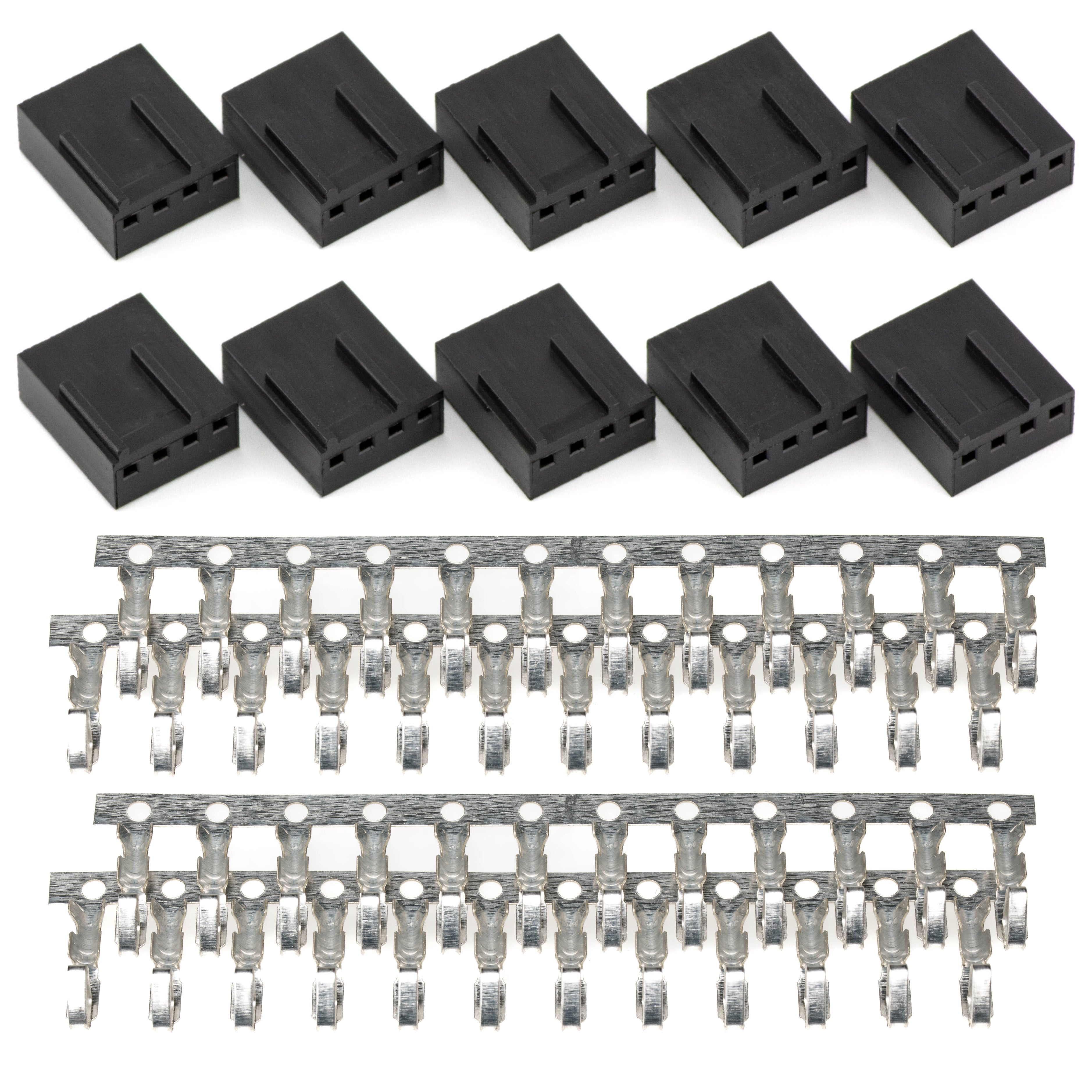 Female 4-Pin PWM Fan Connector Kit - 10 Pack