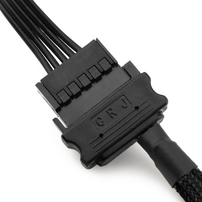 15-Pin SATA to Three 4-Pin Fan 12V Power Adapter Cable