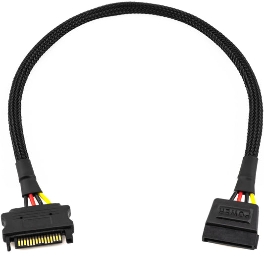 15-Pin SATA Power 12" Extension Cable