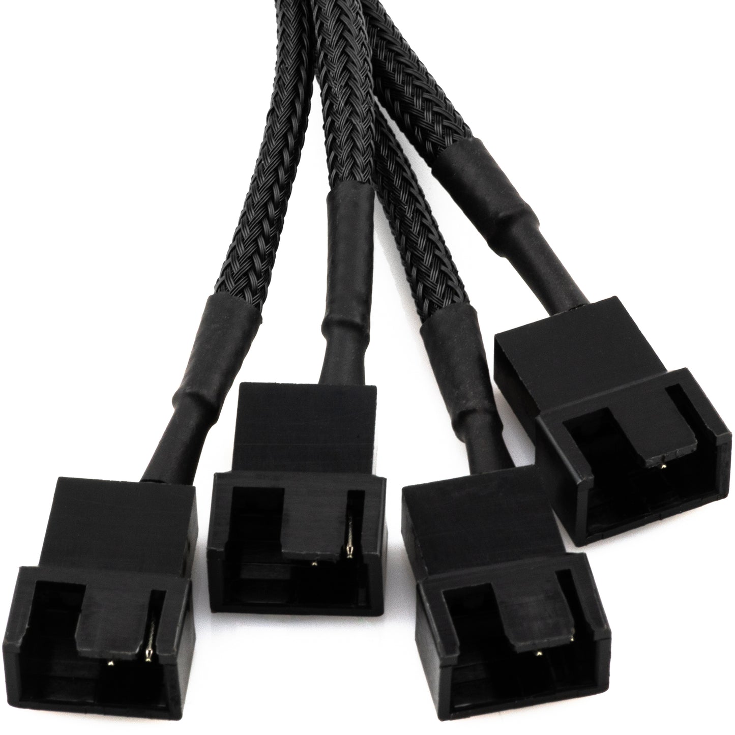 15-Pin SATA to Four 4-Pin Fan 12V Power Adapter Cable