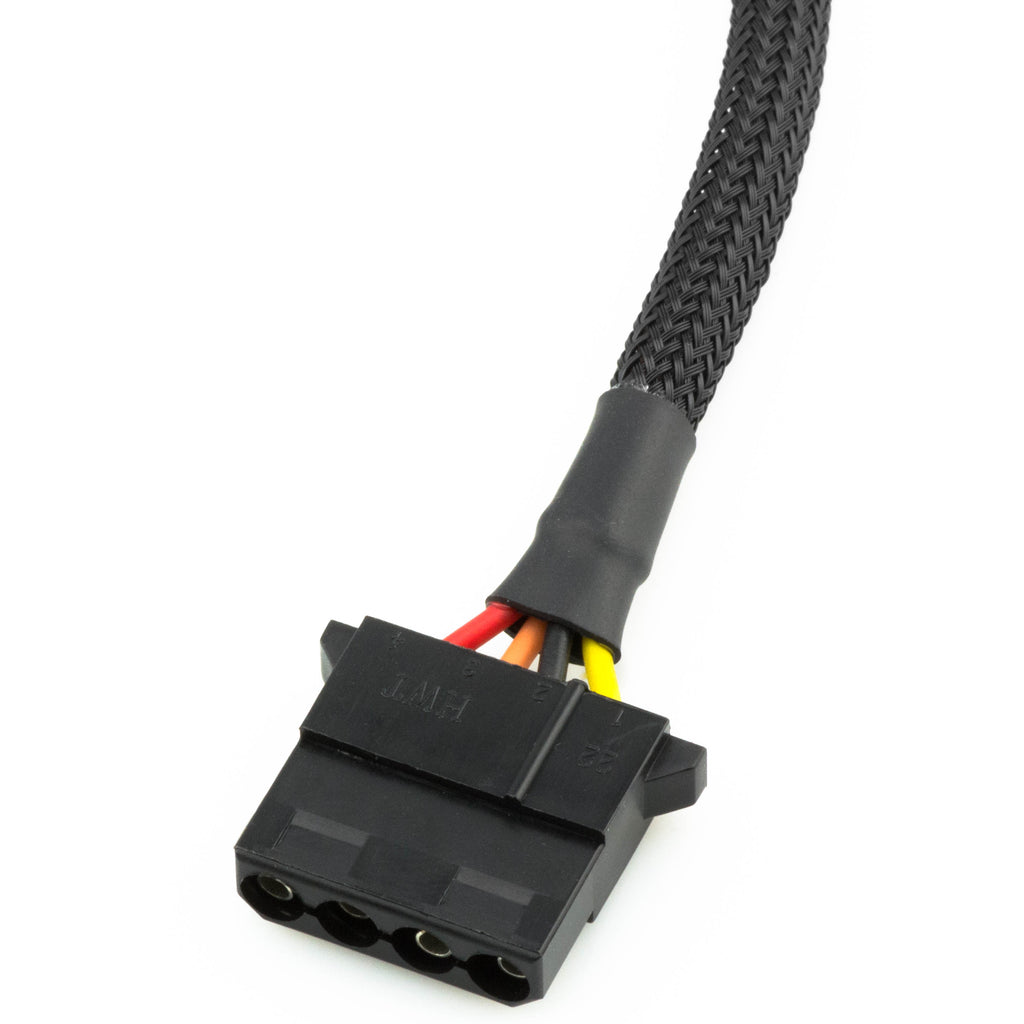 15-Pin SATA to Dual 4-Pin Molex Splitter Adapter Cable