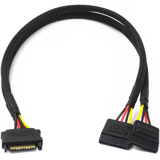 15-Pin SATA Power Splitter Cable
