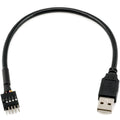9-Pin USB 2.0 Motherboard Header to USB Type A Adapter Cable