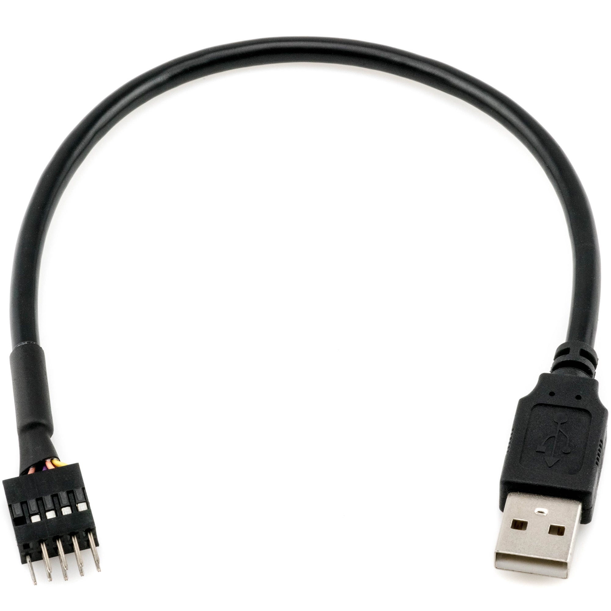 9-Pin USB 2.0 Motherboard Header to USB Type A Adapter Cable