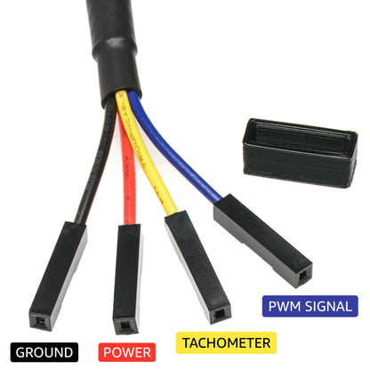 Universal 4-Pin PWM Fan 2.54mm Breakout Adapter Cable